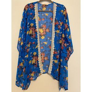Plus Floral Kimono